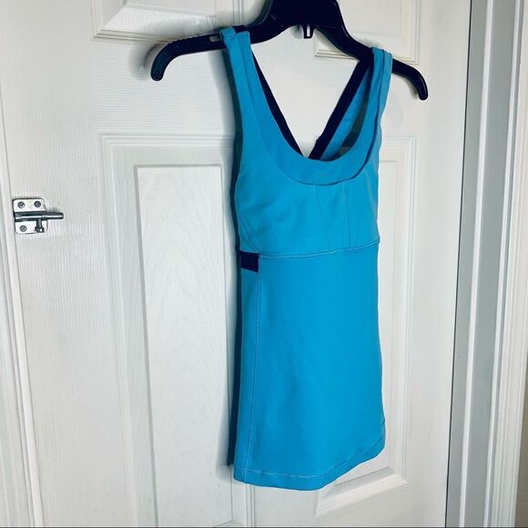 Lululemon Stuff Your Bra Tank II Blue Moon/Inkwell - Picture 4 of 7